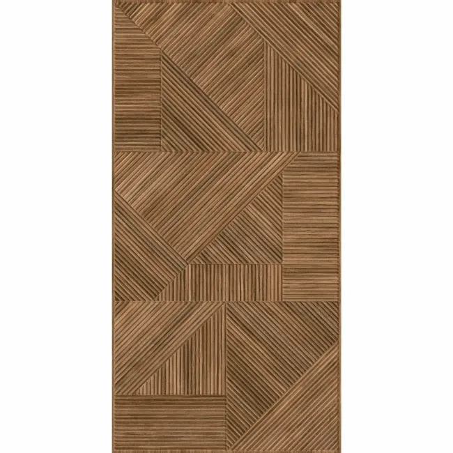 Nantes Dark 3D Wood Panel Effect Wall Tile