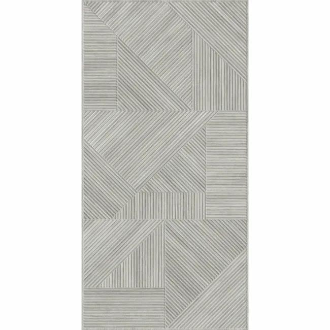 Nantes Grey 3D Wood Panel Effect Wall Tile