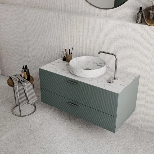 Everlast Grey Matrix Decor Marble Effect Matt Porcelain Tile