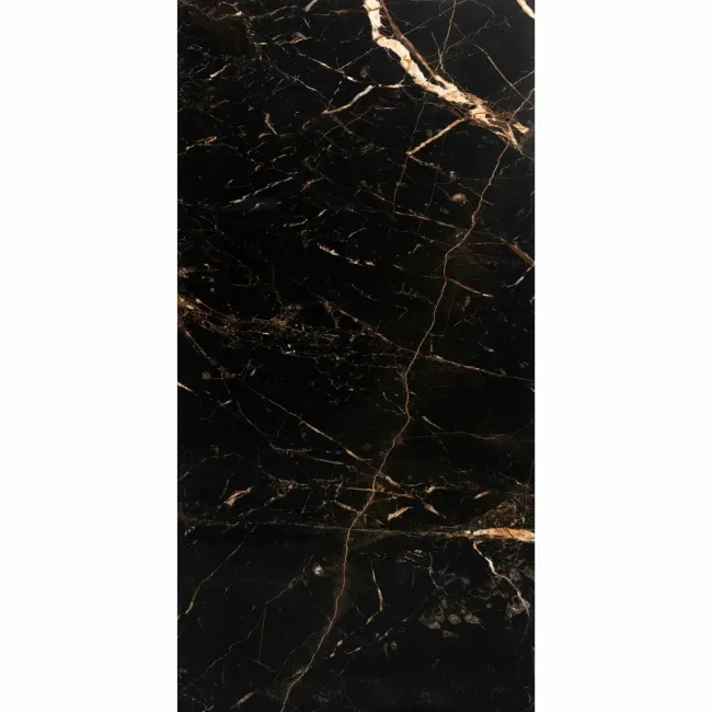Sky Golden Black Marble Effect Polished Porcelain Wall and Floor Tile