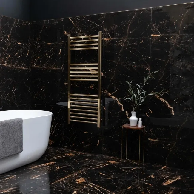 Sky Golden Black Marble Effect Polished Porcelain Wall and Floor Tile