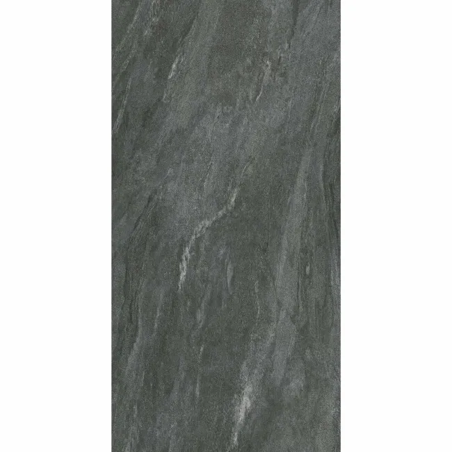 Teide Dark Grey Stone Effect Anti Slip Matt Porcelain Tile