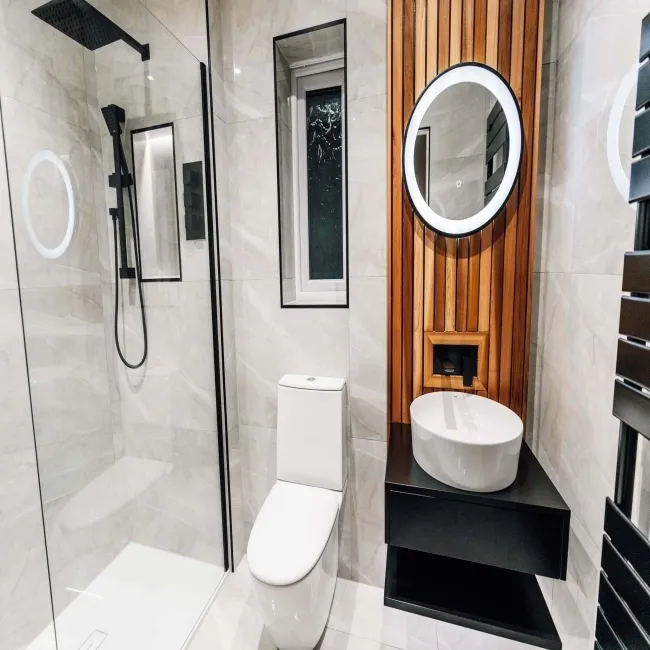 Alessia Light Grey Marble Effect Polished Porcelain Wall and Floor Tile