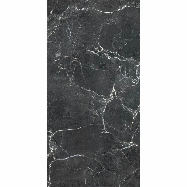 Roca Venato Black Marble Effect Matt Porcelain Wall Tile