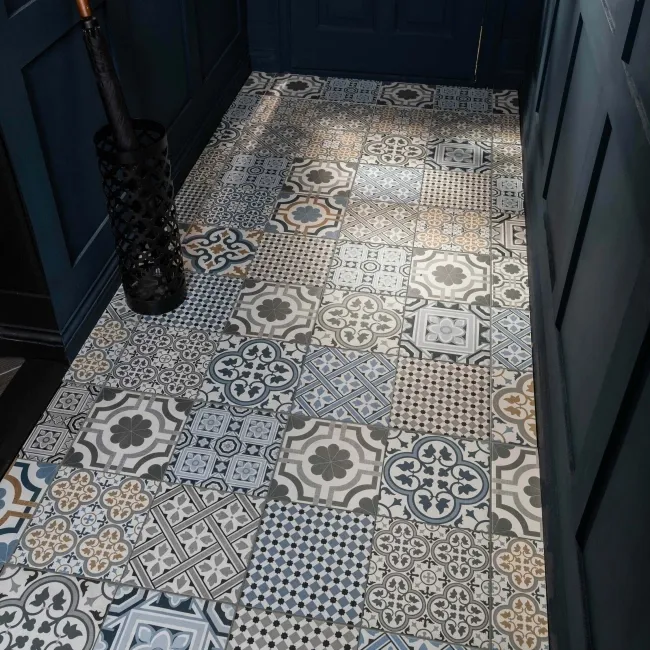 Windsor Multi Patterned Matt Porcelain Wall and Floor Tile