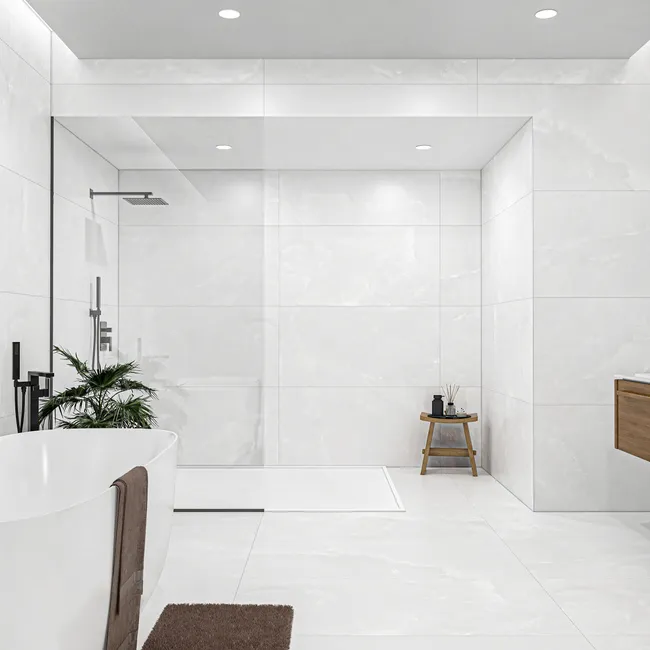 Precious Grey Onyx Marble Effect Polished Porcelain Tile