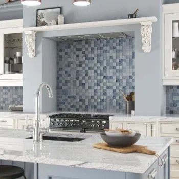Bayeux Blue Glass Mosaic 300x300