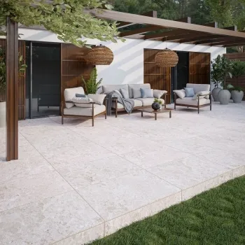 Charisma Beige Stone Effect Matt Porcelain Outdoor Slab