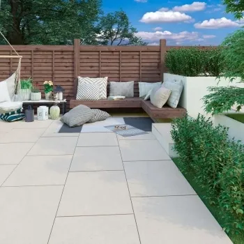 Corten Ivory Limestone Effect Matt Porcelain Outdoor Slab