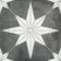 Supernova Star Black Patterned Matt Vitrified Ceramic Floor Tile