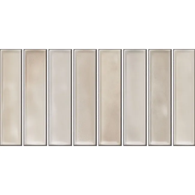 Alba Beige Kit Kat Effect Gloss Ceramic Wall Tile