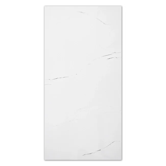 Barbados White Marble Effect Polished Porcelain Wall and Floor Tiles