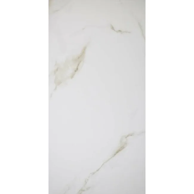 Carrara Gold Gloss Marble Effect Vitrified Ceramic Wall and Floor Tile