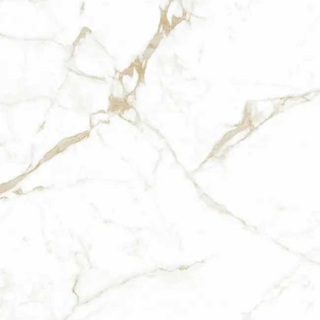 Carrera Gold Marble Effect Rectified Large Matt Porcelain Floor Tile