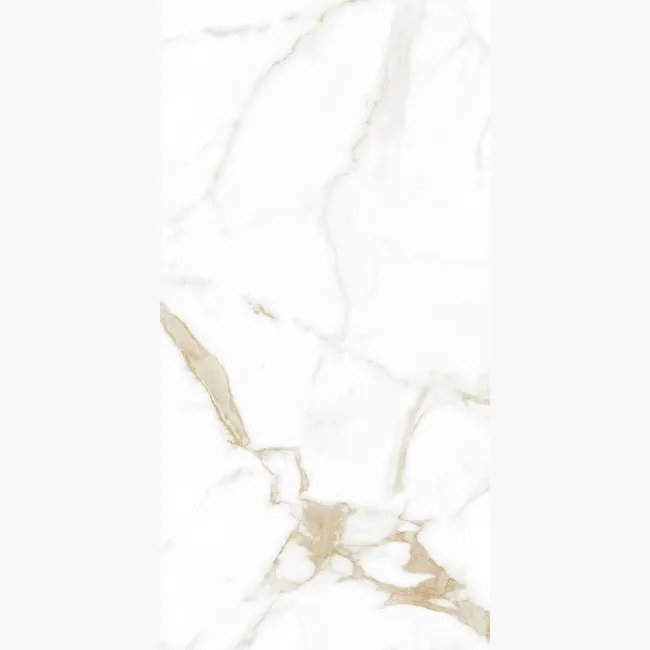 Carrera Gold Marble Effect Rectified Matt Porcelain Wall & Floor Tile