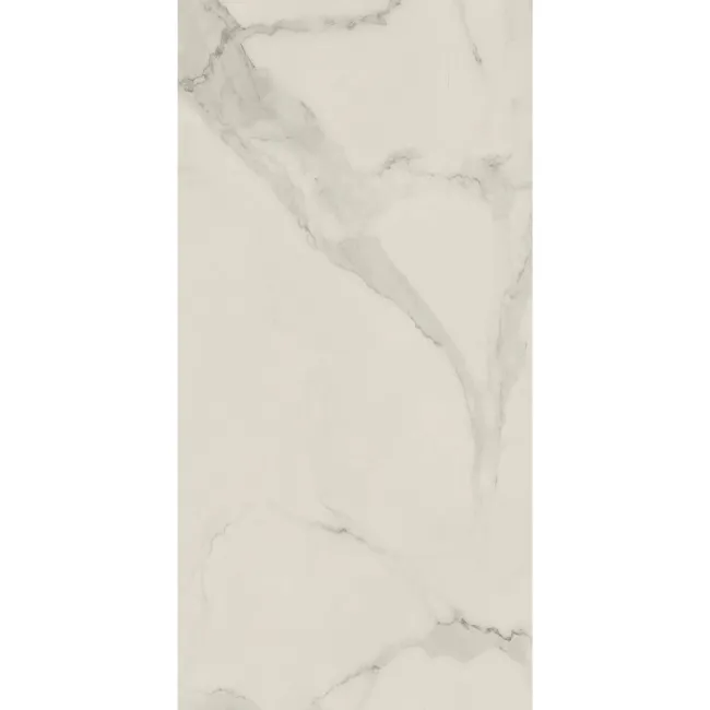 Crystal White Marble Tile Luxury Click Vinyl Flooring 5.5mm
