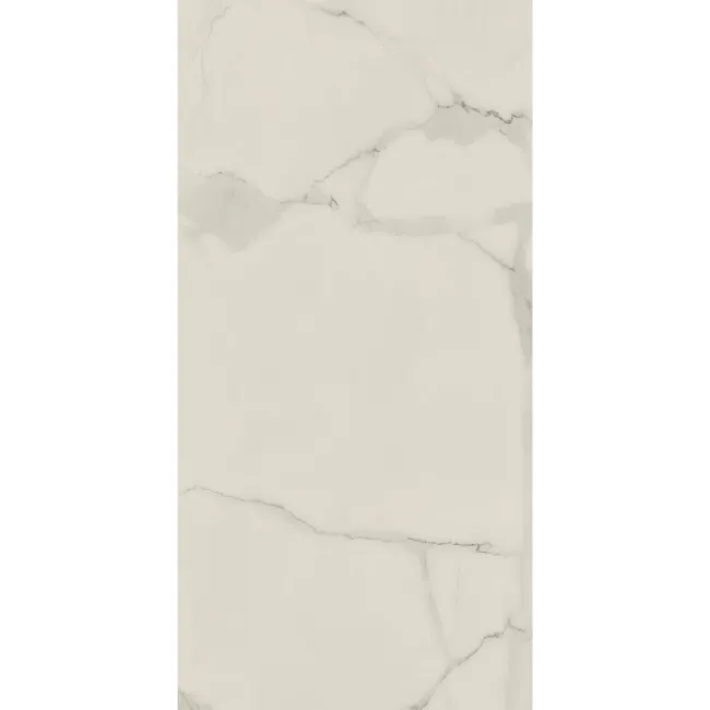 Crystal White Marble Tile Luxury Click Vinyl Flooring 5.5mm