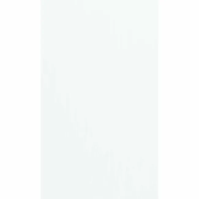 Flat White Gloss Ceramic Wall Tile - 300x600
