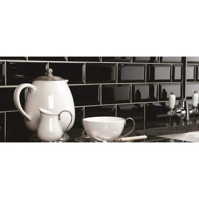 Mini Metro Black Wall Tiles