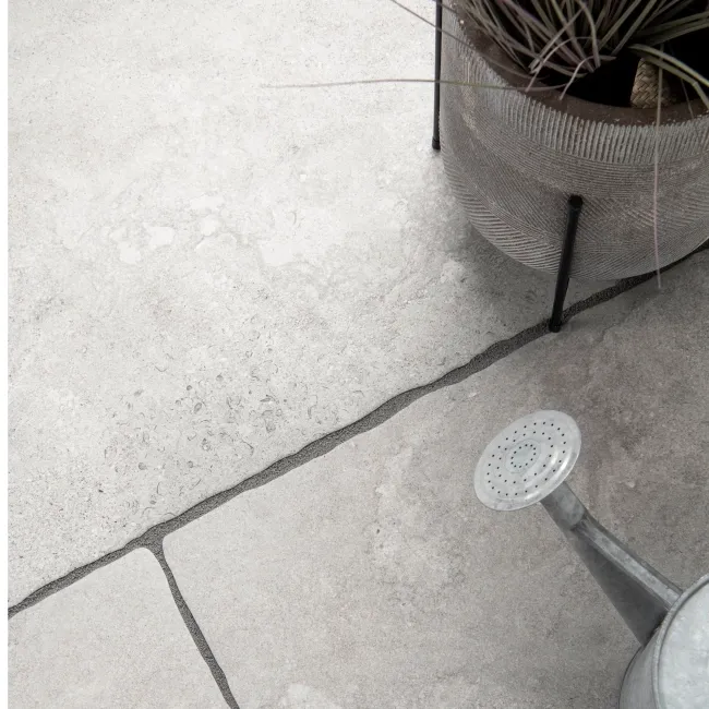 Mineral Grey Rustic Edge Stone Effect Porcelain Outdoor Slab