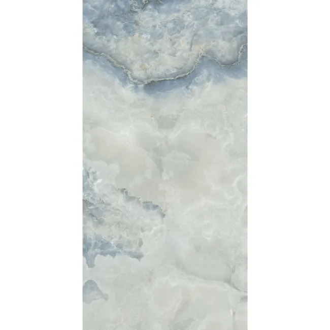 Scarlet Blue Onyx Marble Effect Polished Porcelain Tile