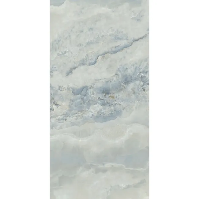 Scarlet Blue Onyx Marble Effect Polished Porcelain Tile