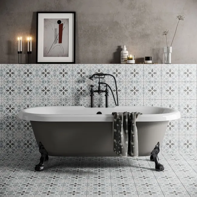 Adele Light Blue Floor Tile