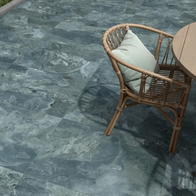 Slate Way Blue Matt Porcelain Outdoor Slab