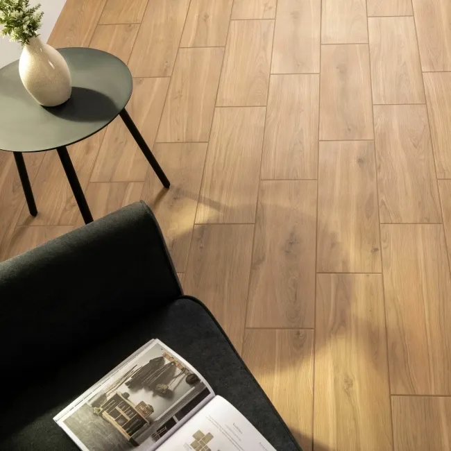 Timber Oak Wood Effect Matt Porcelain Floor Tile