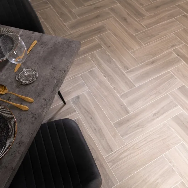 Timber Smokey Grey Wood Effect Matt Porcelain Floor Tile