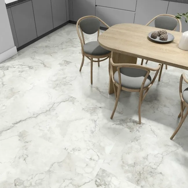 Vintage White Stone Effect Matt Large Porcelain Floor Tile
