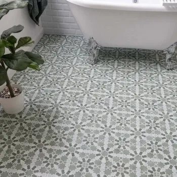 Agadir Green Pattern Matt Ceramic Floor Tile