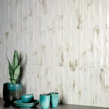 Cool Antique White Brick Effect Matt Ceramic Wall Tile