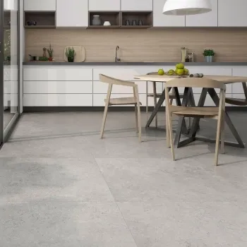 Roca Limestone Effect Grey Matt Large Porcelain Floor Tile