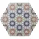 Andalucia Hexagon Patterned Porcelain Wall And Floor Tiles