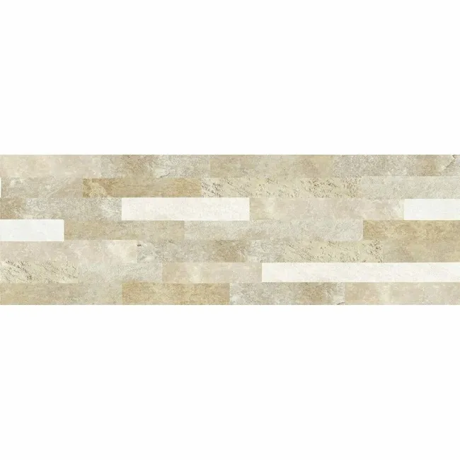 Brickstone Beige Matt Split Face Effect Porcelain Wall Tile