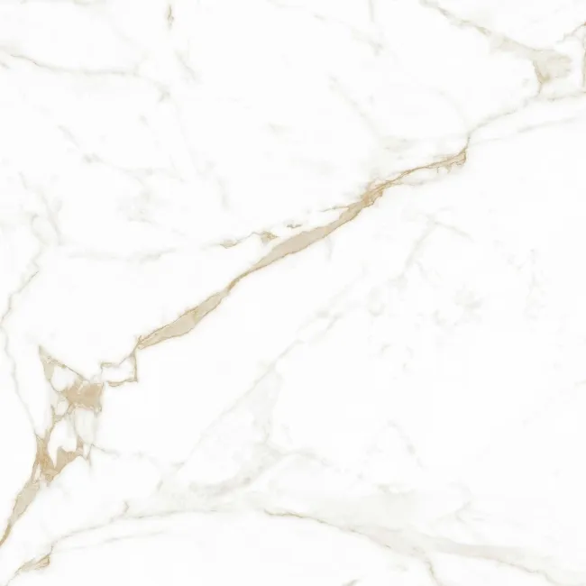 Carrera Gold Marble Effect Rectified Large Polished Porcelain Floor Tile