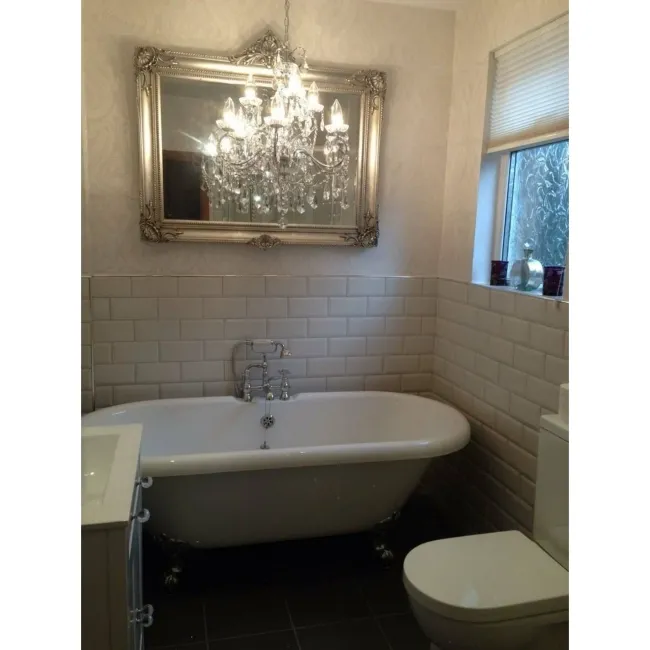 Gloss Wall Light Cream Metro Tiles