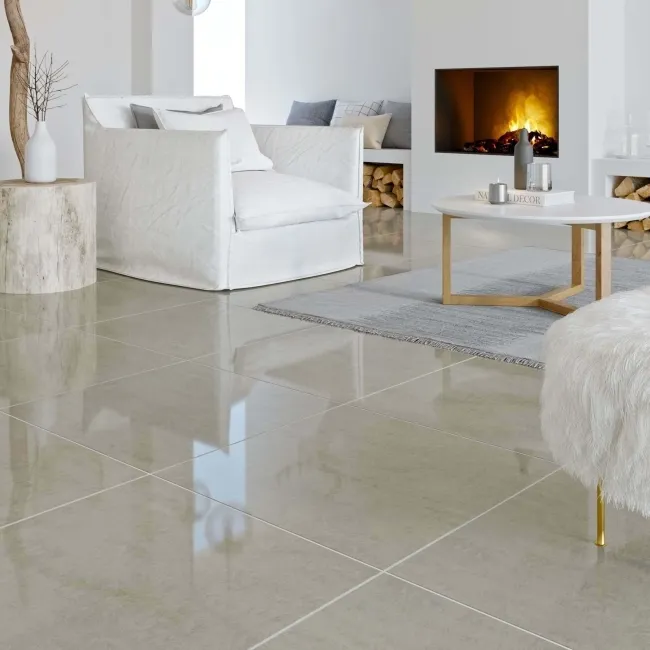 Lounge Light Grey Polished Porcelain Floor Tile