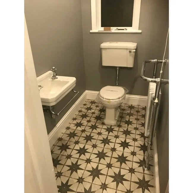 Metropolis Star Black Wall and Floor Tiles