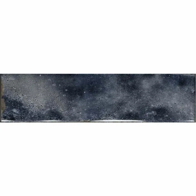 Style Denim Blue Brick Effect Gloss Ceramic Wall Tile