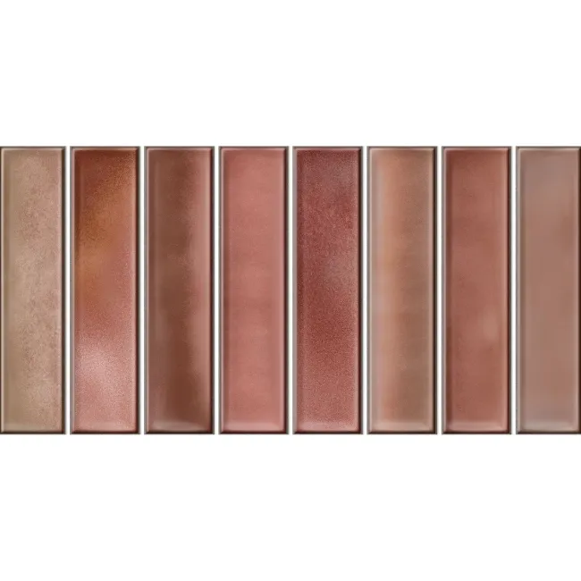 Alba Red Kit Kat Effect Gloss Ceramic Wall Tile