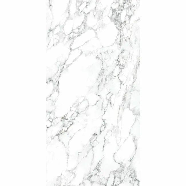 Arabescato White Marble Effect Polished Porcelain Wall and Floor Tile