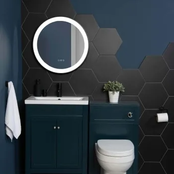 Apollo Hexagon Black Wall and Floor Tile