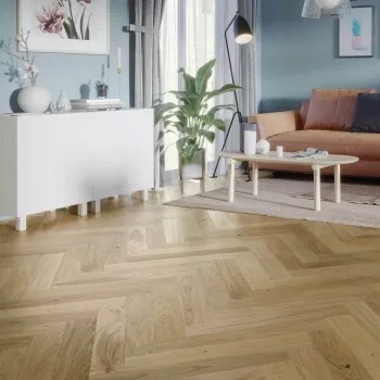 Gaize Classic Oak Engineered Flooring 14mm Herringbone Lacquered