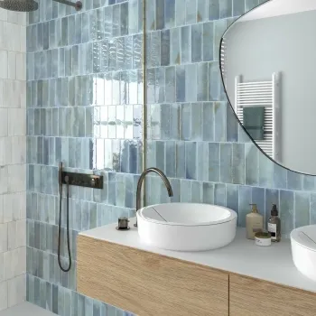 Luma Sky Blue Gloss Ceramic Wall Tile