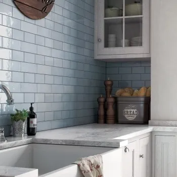 Village Cloud Wall Tiles 65x200 Kitchen Roomset