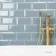 Metro Retro Bevelled Pale Blue Gloss Wall Tile