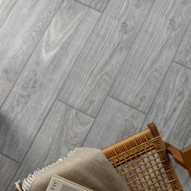 Banzai Grey Oak Wood Effect Matt Porcelain Floor Tile