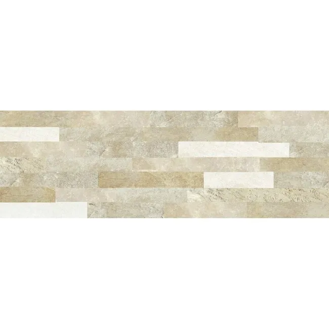 Brickstone Beige Matt Split Face Effect Porcelain Wall Tile